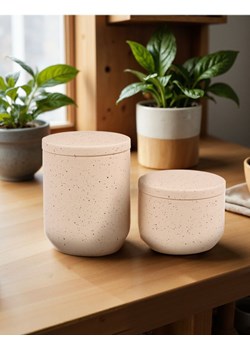 Sinsay - Ceramiczne pojemniki do przechowywania 2 pack - różowy ze sklepu Sinsay w kategorii Pojemniki kuchenne - zdjęcie 178954639
