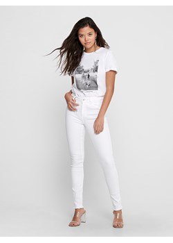 ONLY Dżinsy &quot;Blush&quot; - Skinny fit - w kolorze białym ze sklepu Limango Polska w kategorii Jeansy damskie - zdjęcie 178955815