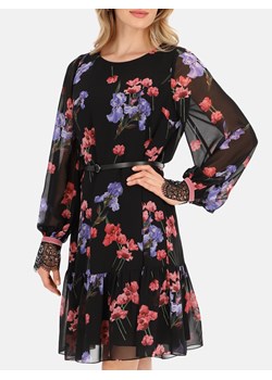 Zwiewna sukienka midi w kwiaty Potis & Verso Iris ze sklepu Eye For Fashion w kategorii Sukienki - zdjęcie 178970846