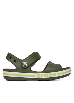 Sandały Crocs BAYABAND SANDAL K 211054-309 Zielony ze sklepu eobuwie.pl w kategorii Sandały dziecięce - zdjęcie 178979748