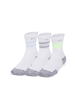 Skarpetki do biegania uniseks (3-pack) Under Armour UA AD Run Cushion 3pk Crew - białe ze sklepu Sportstylestory.com w kategorii Skarpetki męskie - zdjęcie 178981195