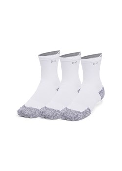 Skarpetki do biegania uniseks (3-pack) Under Armour UA AD Run Cushion 3pk Crew - białe ze sklepu Sportstylestory.com w kategorii Skarpetki damskie - zdjęcie 178981199