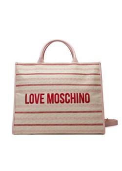 LOVE MOSCHINO Torebka JC4239PP0MKO110A Różowy ze sklepu MODIVO w kategorii Torby Shopper bag - zdjęcie 178985479