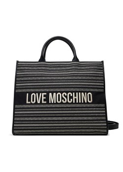 Torebka LOVE MOSCHINO JC4239PP0MKO100A Czarny ze sklepu eobuwie.pl w kategorii Torby Shopper bag - zdjęcie 178989938