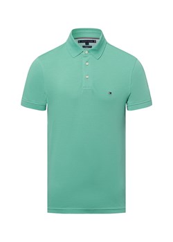 Tommy Hilfiger Męska koszulka polo Mężczyźni Bawełna groszkowy jednolity ze sklepu vangraaf w kategorii T-shirty męskie - zdjęcie 178999468