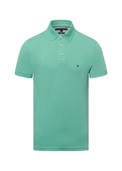 Tommy Hilfiger Męska koszulka polo Mężczyźni Bawełna groszkowy jednolity ze sklepu vangraaf w kategorii T-shirty męskie - zdjęcie 178999468