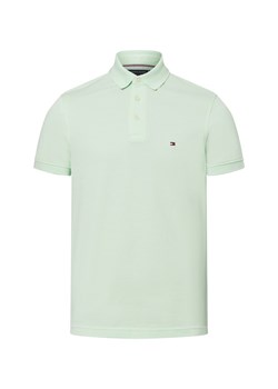 Tommy Hilfiger Męska koszulka polo Mężczyźni Bawełna miętowy jednolity ze sklepu vangraaf w kategorii T-shirty męskie - zdjęcie 178999469