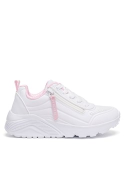 Sneakersy Skechers UNO LITE 310387L WHT Biały ze sklepu eobuwie.pl w kategorii Buty sportowe dziecięce - zdjęcie 178999667