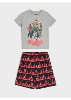 Sinsay - Piżama dwuczęściowa z domieszką wiskozy Stranger Things - szary ze sklepu Sinsay w kategorii Piżamy dziecięce - zdjęcie 178999729