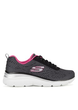 Sneakersy Skechers FASHION FIT - BOLD BOUNDARIES 12719 BKHP Czarny ze sklepu eobuwie.pl w kategorii Buty sportowe damskie - zdjęcie 179002688