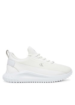 Sneakersy Calvin Klein Jeans Eva Runner Low Lace Mix In YW0YW01759 Biały ze sklepu eobuwie.pl w kategorii Buty sportowe damskie - zdjęcie 179002797