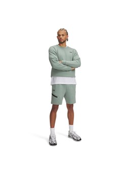 Męskie spodenki treningowe Under Armour UA Unstoppable Flc Shorts - zielone ze sklepu Sportstylestory.com w kategorii Spodenki męskie - zdjęcie 179003046