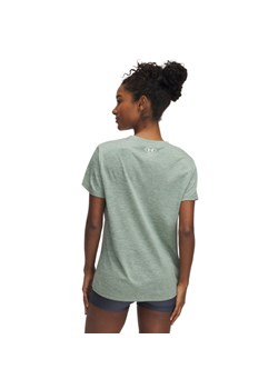 Damska koszulka treningowa Under Armour Tech SSV- Twist - zielona ze sklepu Sportstylestory.com w kategorii Bluzki damskie - zdjęcie 179003115