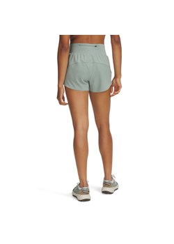 Damskie spodenki do biegania Under Armour UA Launch Pro 3\'\' Shorts - zielone ze sklepu Sportstylestory.com w kategorii Szorty - zdjęcie 179003119
