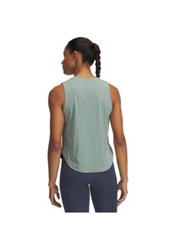 Damski top do biegania Under Armour UA Launch Elite Tank - zielony ze sklepu Sportstylestory.com w kategorii Bluzki damskie - zdjęcie 179003136