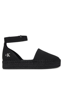 Calvin Klein Jeans Espadryle Flatform Espadrille Sling Mg YW0YW01735 Czarny ze sklepu MODIVO w kategorii Espadryle damskie - zdjęcie 179004369