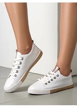 Royalfashion Damskie eko skórzane trampki Tarene ze sklepu royalfashion.pl w kategorii Trampki damskie - zdjęcie 179007815