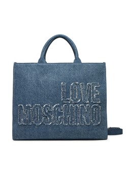 Torebka LOVE MOSCHINO JC4242PP0MKM0750 Niebieski ze sklepu eobuwie.pl w kategorii Torby Shopper bag - zdjęcie 179007999