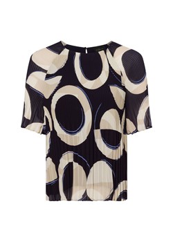 s.Oliver BLACK LABEL Bluzka damska tunika Kobiety wiskoza granatowy wzorzysty ze sklepu vangraaf w kategorii Bluzki damskie - zdjęcie 179009206