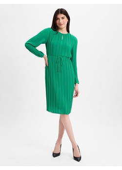 comma Damska sukienka na co dzień Kobiety zielony jednolity ze sklepu vangraaf w kategorii Sukienki - zdjęcie 179009238
