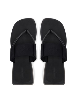 Japonki Calvin Klein Jeans Sq Low Wedge Sandal Rope YW0YW01717 Czarny ze sklepu eobuwie.pl w kategorii Klapki damskie - zdjęcie 179012475