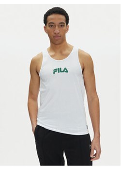 Fila Tank top Lirey FAM0919 Biały Slim Fit ze sklepu MODIVO w kategorii T-shirty męskie - zdjęcie 179013887