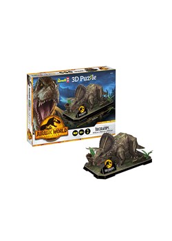 Revell 45-częściwe puzzle 3D &quot;Jurassic World Dominion - Triceratops&quot; - 10+ ze sklepu Limango Polska w kategorii Puzzle - zdjęcie 179015539