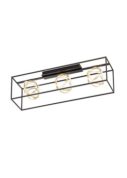 FISCHER &amp; HONSEL Lampa sufitowa LED &quot;Gesa&quot; w kolorze złoto-czarnym - 108 x 31 cm ze sklepu Limango Polska w kategorii Oświetlenie - zdjęcie 179015747