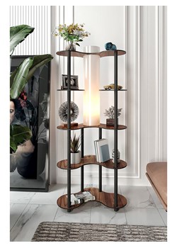 ABERTO DESIGN Lampa stojąca w kolorze brązowo-czarnym - 65 x 150 x 35 cm ze sklepu Limango Polska w kategorii Oświetlenie - zdjęcie 179016036