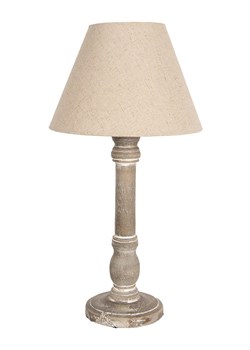 Clayre &amp; Eef Lampa stołowa w kolorze beżowo-brązowym - wys. 45 x Ø 23 cm ze sklepu Limango Polska w kategorii Oświetlenie - zdjęcie 179016326
