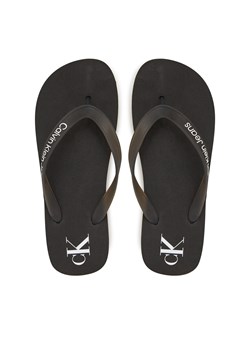 Japonki Calvin Klein Jeans Beach Sandal Flatform Tpu YW0YW01830 Czarny ze sklepu eobuwie.pl w kategorii Klapki damskie - zdjęcie 179020829