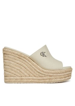 Calvin Klein Jeans Espadryle Wedge Rope Slide Mg YW0YW01699 Écru ze sklepu MODIVO w kategorii Klapki damskie - zdjęcie 179022499