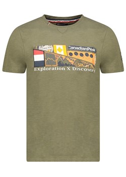 Canadian Peak Koszulka &quot;Jiveak&quot; w kolorze khaki ze sklepu Limango Polska w kategorii T-shirty męskie - zdjęcie 179025436