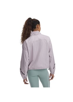 Damska kurtka wiatrówka Under Armour Unstoppable Woven Sheen Jkt - beżowa ze sklepu Sportstylestory.com w kategorii Kurtki damskie - zdjęcie 179028109