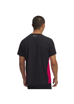 Męska koszulka do biegania Under Armour UA Trail Run Zip SS - czarna ze sklepu Sportstylestory.com w kategorii T-shirty męskie - zdjęcie 179028166