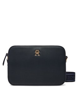 Tommy Hilfiger Torebka Th Logotape Camera Bag AW0AW17229 Granatowy ze sklepu MODIVO w kategorii Listonoszki - zdjęcie 179029025