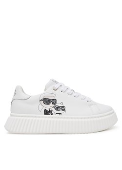 Sneakersy Karl Lagerfeld Kids Z30371 M Biały ze sklepu eobuwie.pl w kategorii Buty sportowe dziecięce - zdjęcie 179032007