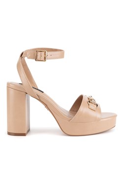 Sandały Nine West R25SS04320 Beżowy ze sklepu eobuwie.pl w kategorii Sandały damskie - zdjęcie 179032045