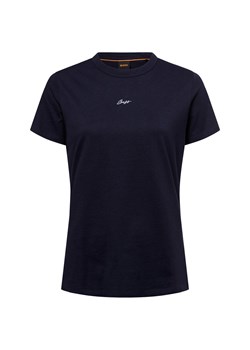 BOSS Orange Koszulka damska - C_Elogo_5-s Kobiety Bawełna granatowy jednolity ze sklepu vangraaf w kategorii Bluzki damskie - zdjęcie 179034788