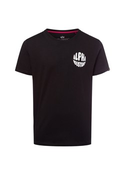 Alpha Industries Koszulka męska Mężczyźni Bawełna czarny nadruk ze sklepu vangraaf w kategorii T-shirty męskie - zdjęcie 179034805