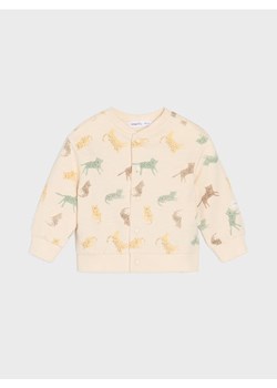 Sinsay - Bluza z miękkiego bawełnianego dżerseju - kremowy ze sklepu Sinsay w kategorii Bluzy i swetry - zdjęcie 179036227