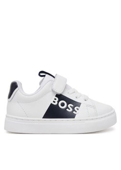 BOSS Sneakersy J52165 S Biały ze sklepu MODIVO w kategorii Buty sportowe dziecięce - zdjęcie 179036688