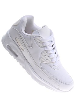 Wiązane białe damskie buty sportowe /A8-3 16651 T584/ ze sklepu Pantofelek24.pl w kategorii Buty sportowe damskie - zdjęcie 179055415