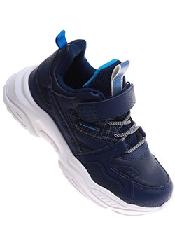 Uniwersalne dziecięce granatowe buty sportowe na rzepy /A2-1 16832 T289/ ze sklepu Pantofelek24.pl w kategorii Buty sportowe dziecięce - zdjęcie 179065135