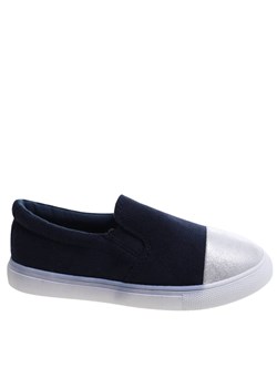 Wsuwane granatowe trampki dziewczęce slip on /D5-2 13683  T100/ ze sklepu Pantofelek24.pl w kategorii Trampki dziecięce - zdjęcie 179065288