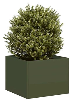 Oliwkowa donica ogrodowa w nowoczesnym stylu S4-S27 ze sklepu Edinos.pl w kategorii Donice i kwietniki ogrodowe - zdjęcie 179076157