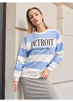 Sinsay - Bluza w paski - błękitny ze sklepu Sinsay w kategorii Bluzy damskie - zdjęcie 179080026