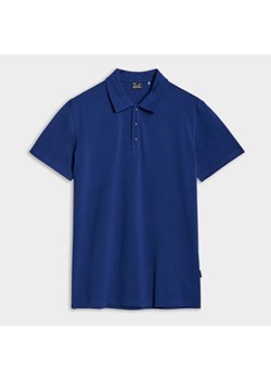 Męska koszulka polo 4F 4FRSS25TPTSM632 - granatowa ze sklepu Sportstylestory.com w kategorii T-shirty męskie - zdjęcie 179080235