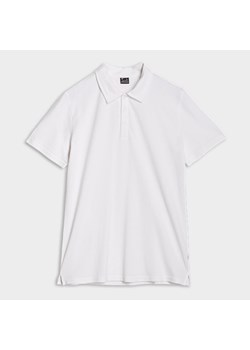 Męska koszulka polo 4F 4FRSS25TPTSM632 - biała ze sklepu Sportstylestory.com w kategorii T-shirty męskie - zdjęcie 179080238