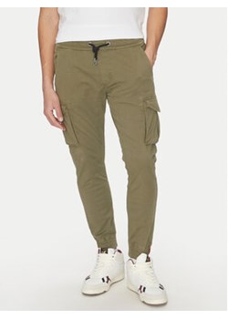 Alpha Industries Joggery Twill 116202 Zielony Regular Fit ze sklepu MODIVO w kategorii Spodnie męskie - zdjęcie 179085988